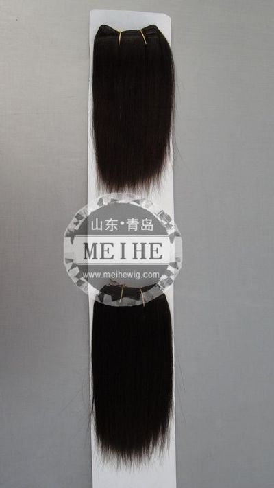 Custom silky straight 1# human hair weaves