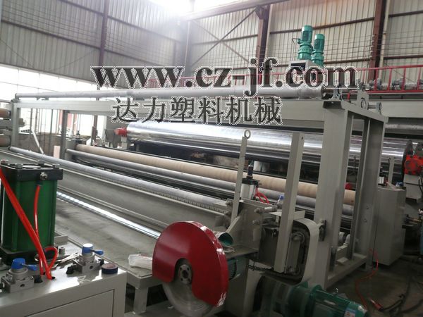 Geomembrane sheet line