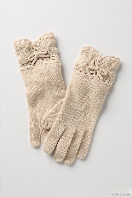 ladies fashion knitting glove for winter