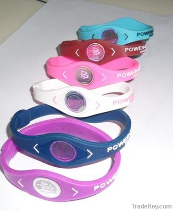 custom silicone power balance bracelet