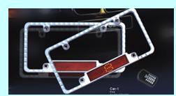 LED car licensee frame, lighting licensee frame, car licensee frame