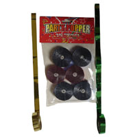 selling the party confetti streamer by hand-actuated