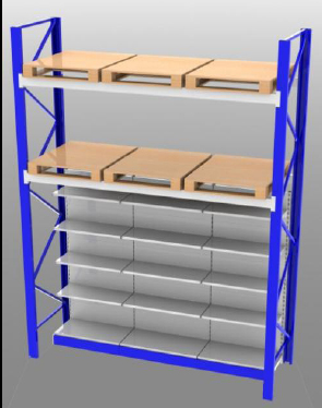 HEAVY / LIGHT DUTY RACKS with SHELVES