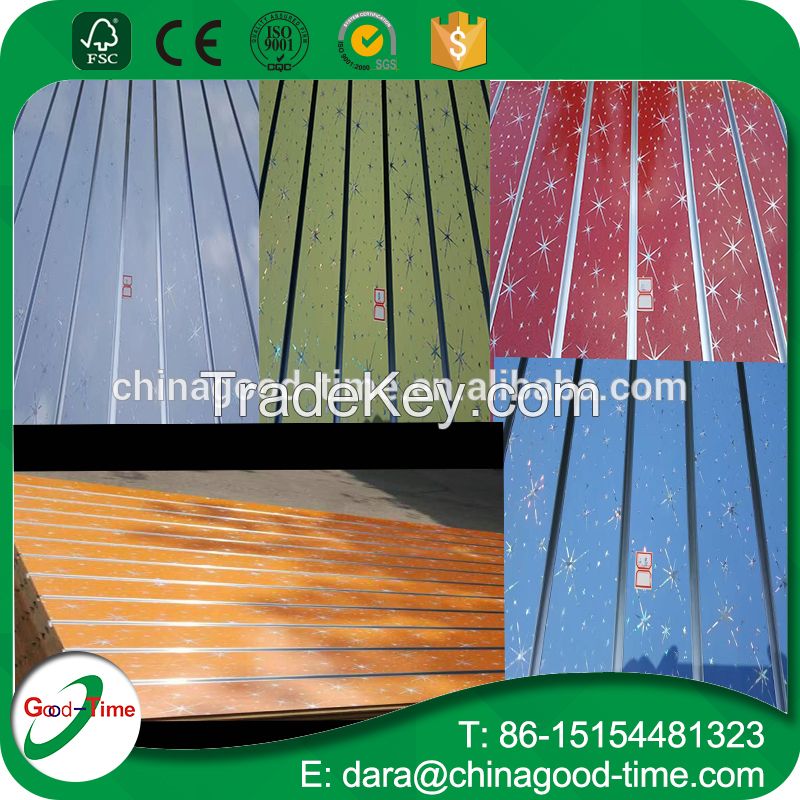 mdf grooved board /melamine slotted mdf board/ uv mdf slot board