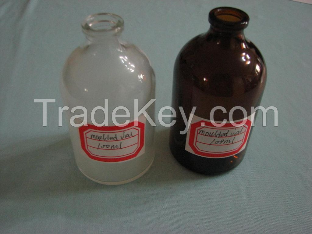 100ml moulded glass bottle