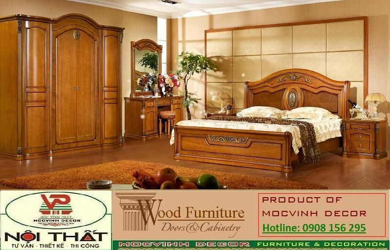 Solid wood bed and matching monolithic finely crafted to order