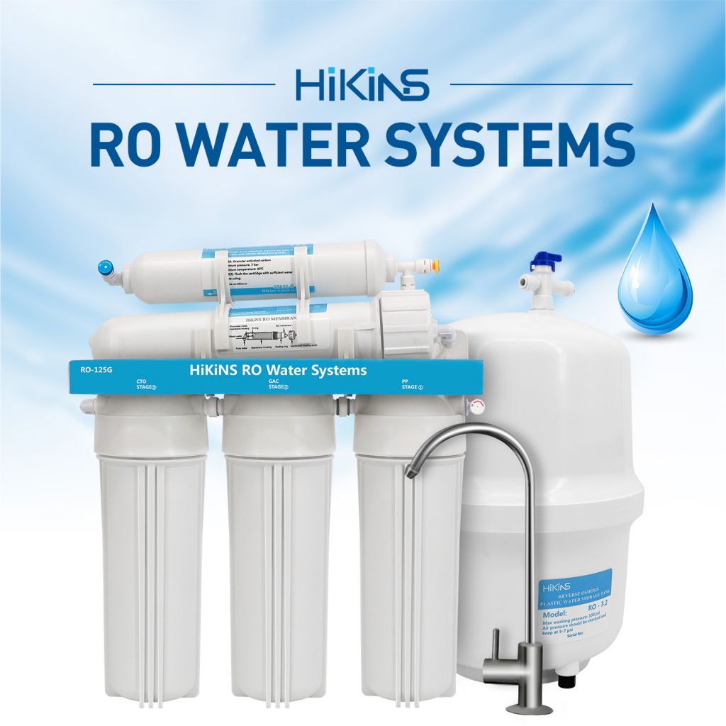 Hikins 600g RO Water Treatment Purification Equipment Water Purifier with Iron Frame and No Tank