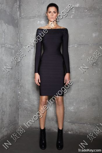 Bandage Black Cocktail Dresses