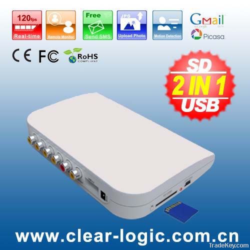 4ch realtime USB & SD DVR