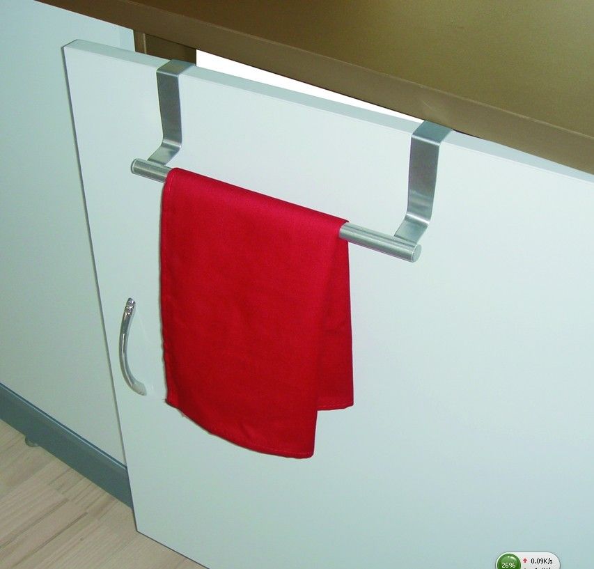 Stainless Wire Over The Door Towel Hook