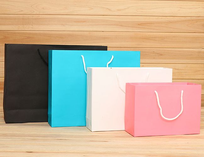 hot sale foldable colored paper bag