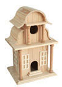 wooden bird house