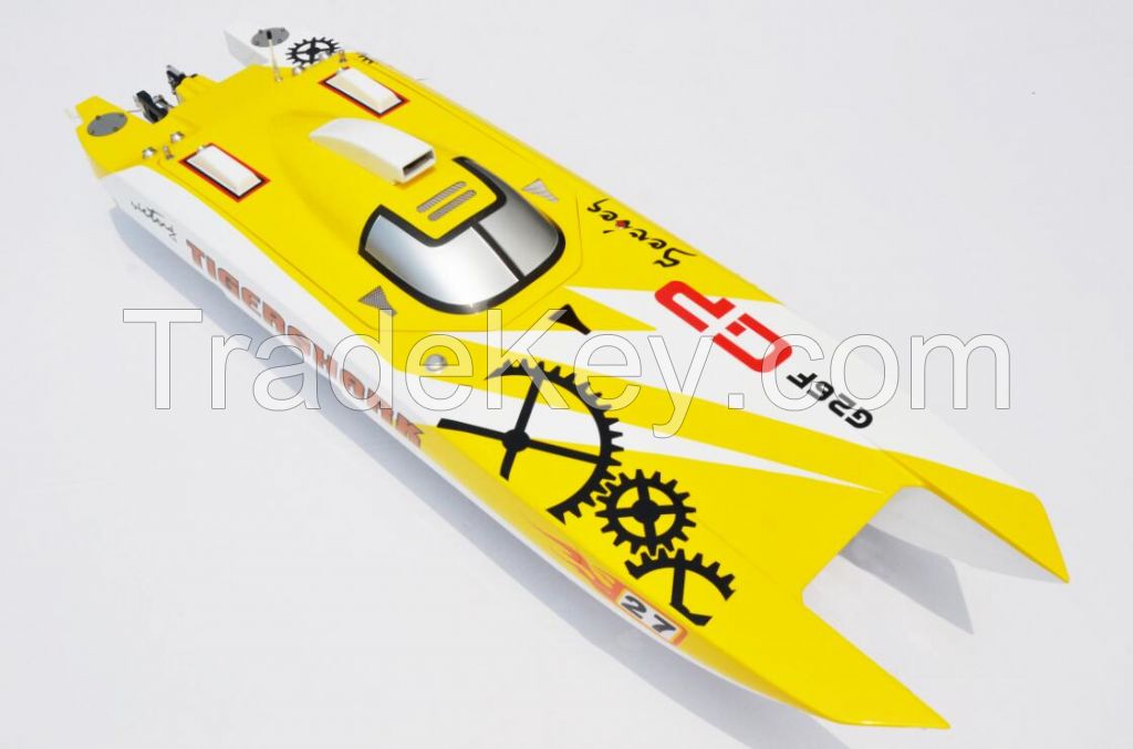 High Speed 30cc/26cc G30F Tiger Shark Racing Gasoline RC Boat Model With Welbro Carbutor