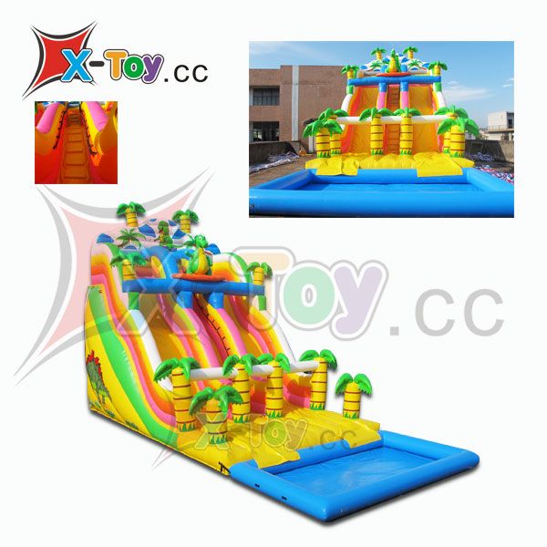 Inflatable Dragon Water Slide with the Pool (CH-IS2014)