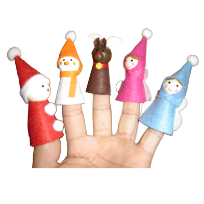 nonwoven finger puppet