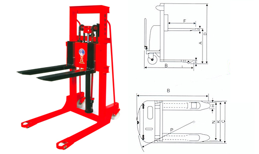 Lifting Stacker, electric high lift stacker