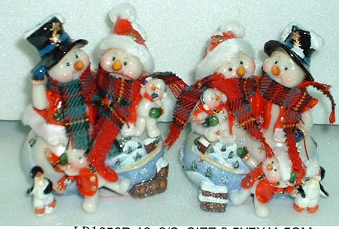 Polyresin Christmas Snowman Decoration