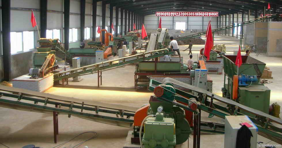 auto clay roof tile production line