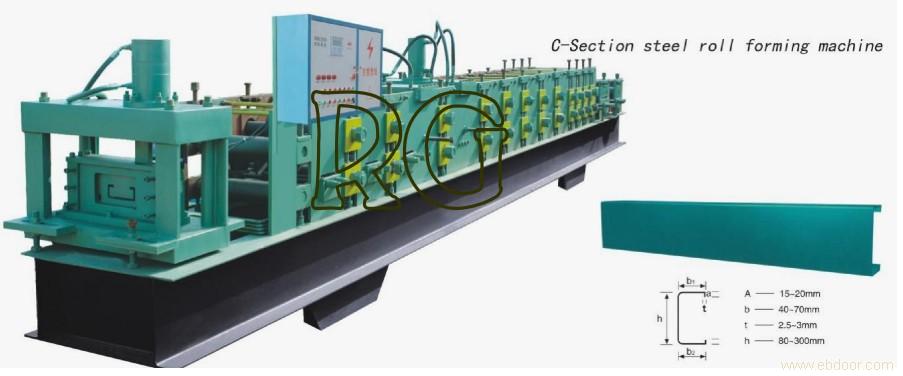 C purlin cold roll forming machine, C section cold roll forming machine