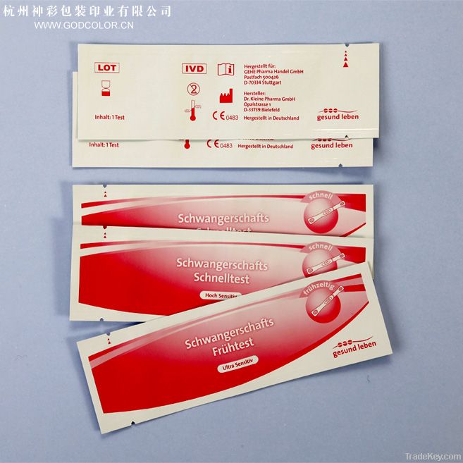 aluminun foil pouch for rapid test