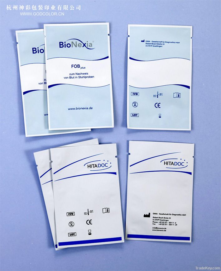 aluminun foil pouch for rapid test