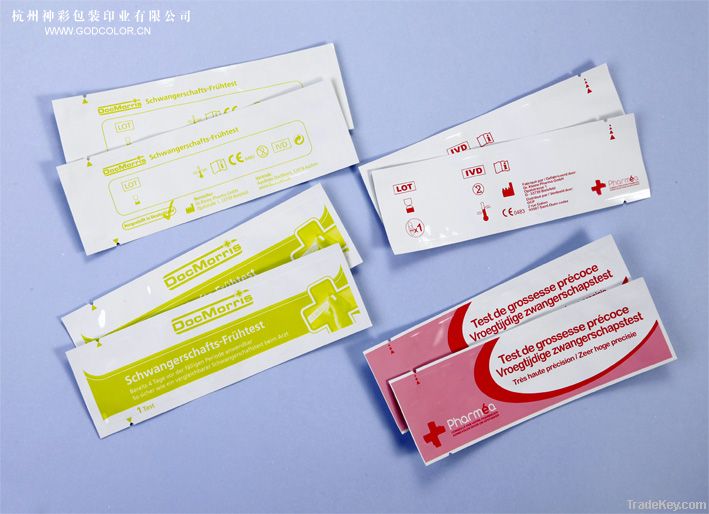 aluminun foil pouch for rapid test