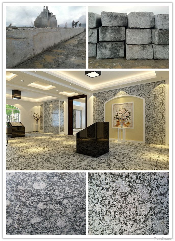 Spray White Granite