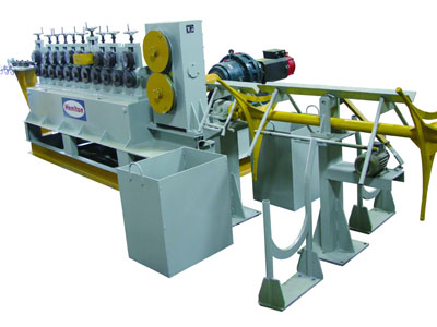 Steel bar straightening machine