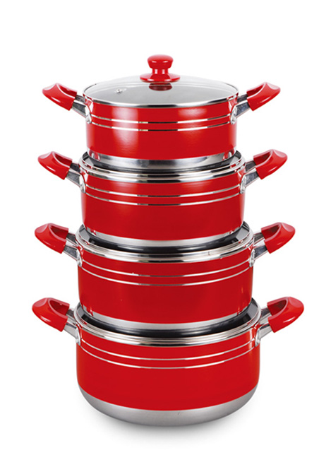 8PCS Aluminium Cookware