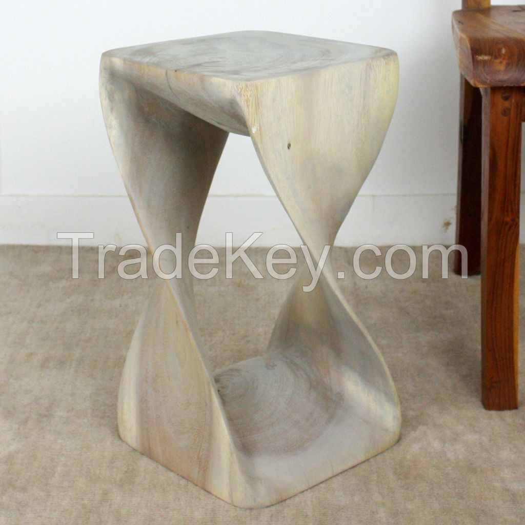 Twist Stool 10 in SQ x 18 in H