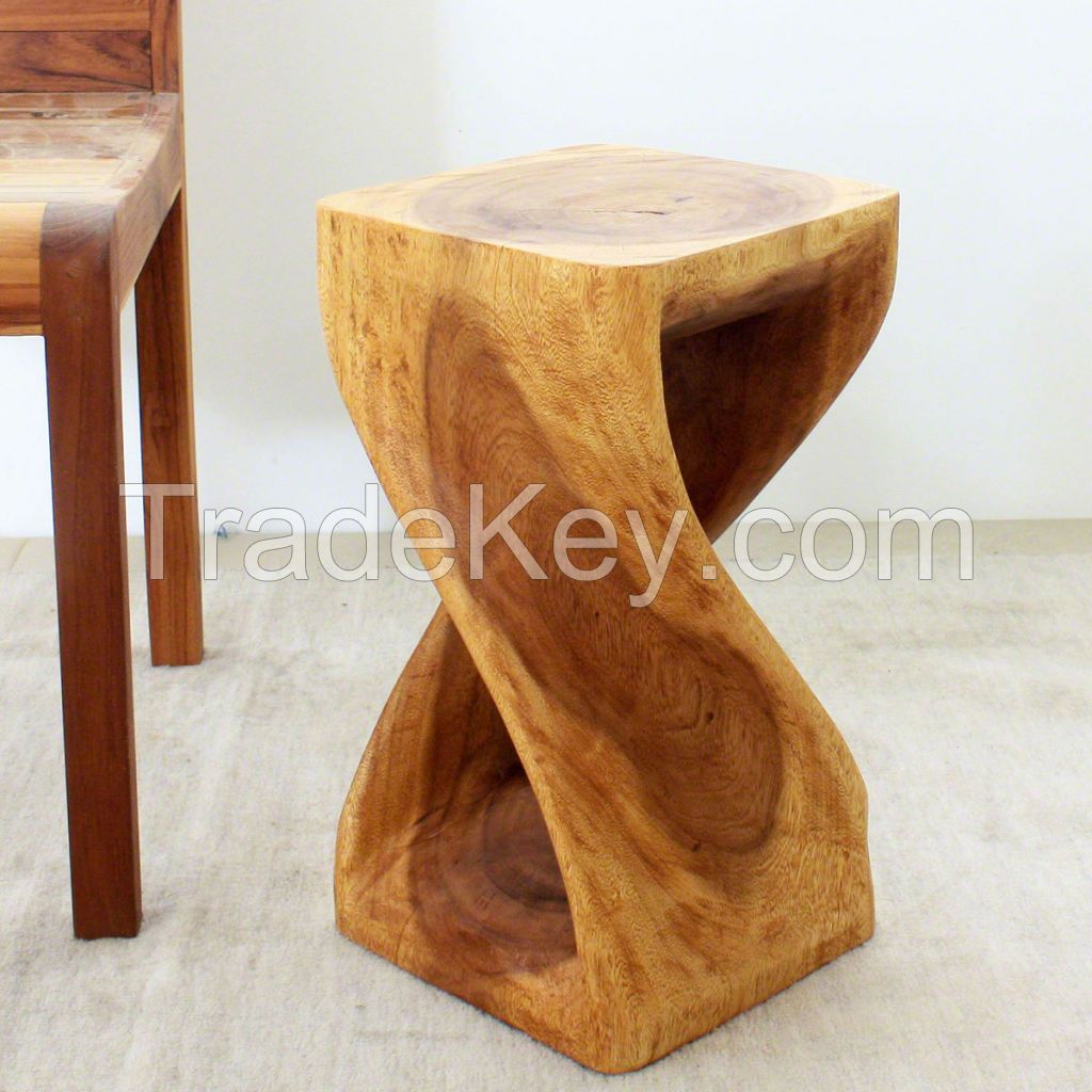 Twist Stool 10 in SQ x 18 in H