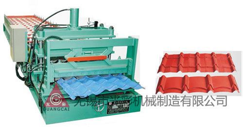 glazed steel tile roll forming machine