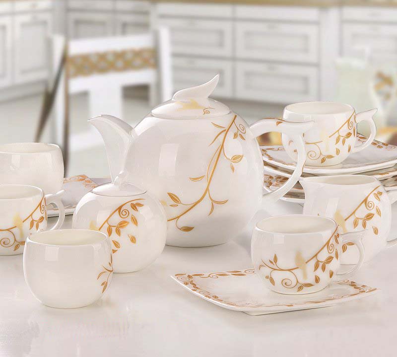 Bone China Coffee Sets 21 piece