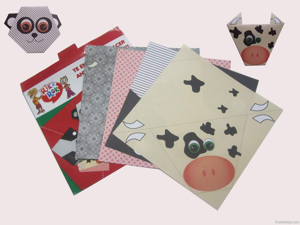 sell children gift aminal origami paper