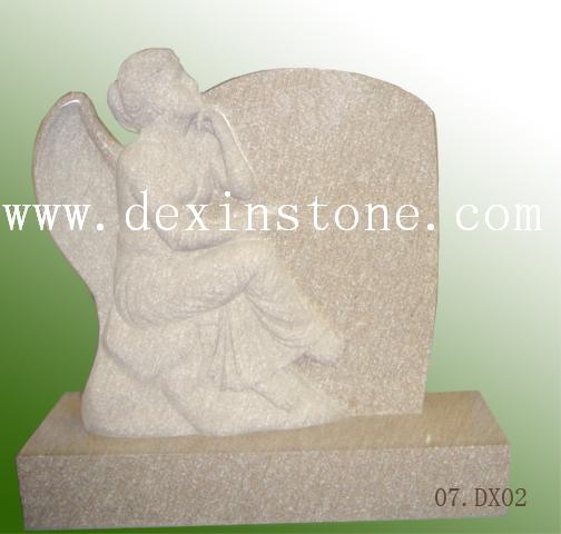 angel style tombstone