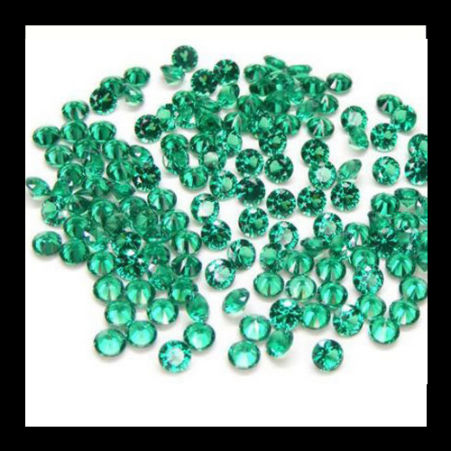 High Quality Machine Cut Heat Resistance Green Nano 1-3mm Loose Nano Stone For Jewelry Making