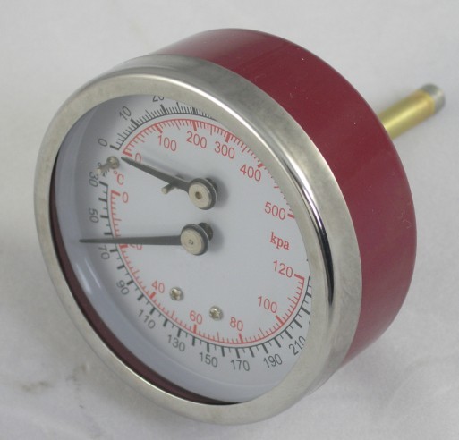 temperature &amp; pressure gauge