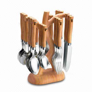Stainless Steel Flatware with 1.2 to 1.5mm Thickness