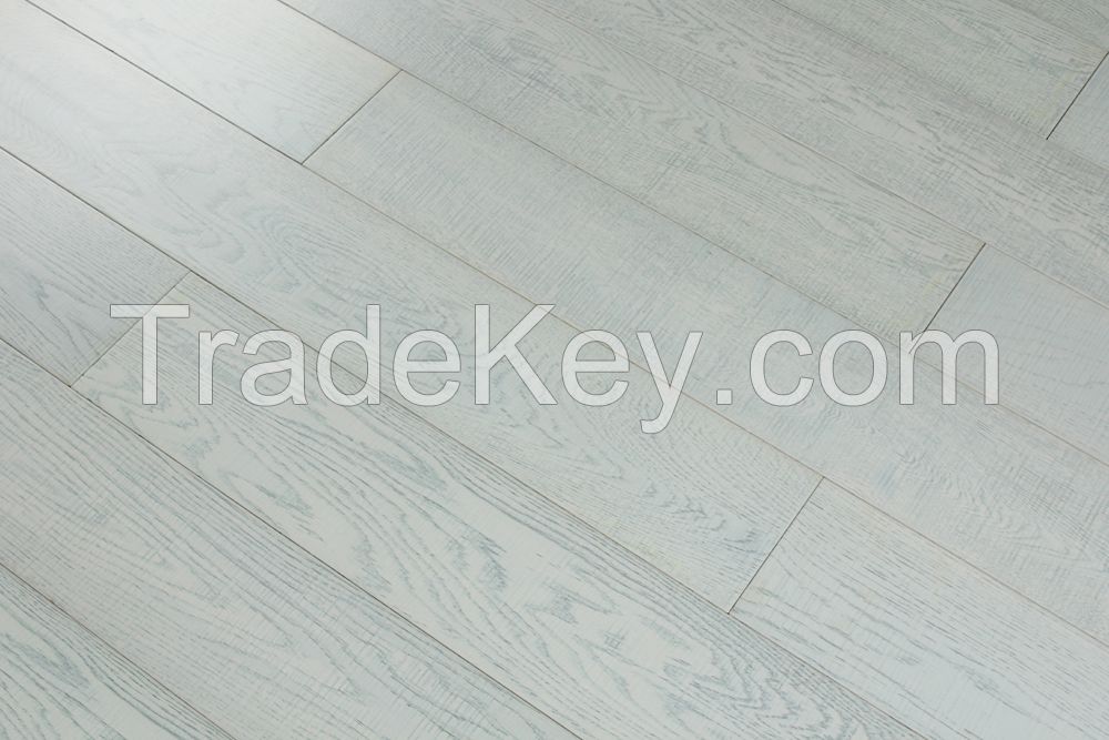 White washed Oak engineered wood flooring factory supply