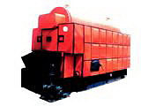 Horizontal pressure coal-fired hot water boiler