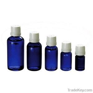 Cobalt Blue Glass Essential Oil Bottle With Tamper Evident Cap