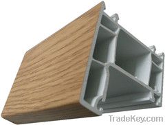 upvc wood laminated profile