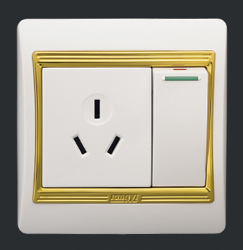 Wall Socket with rocker Switch