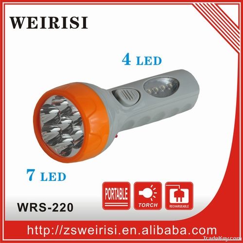 Rechargeable LED flashlight