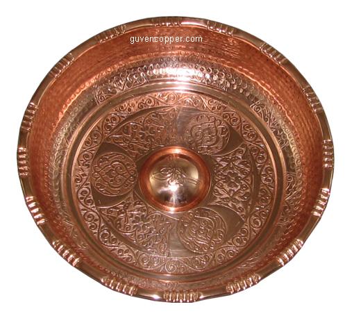 COPPER BATH BOWL