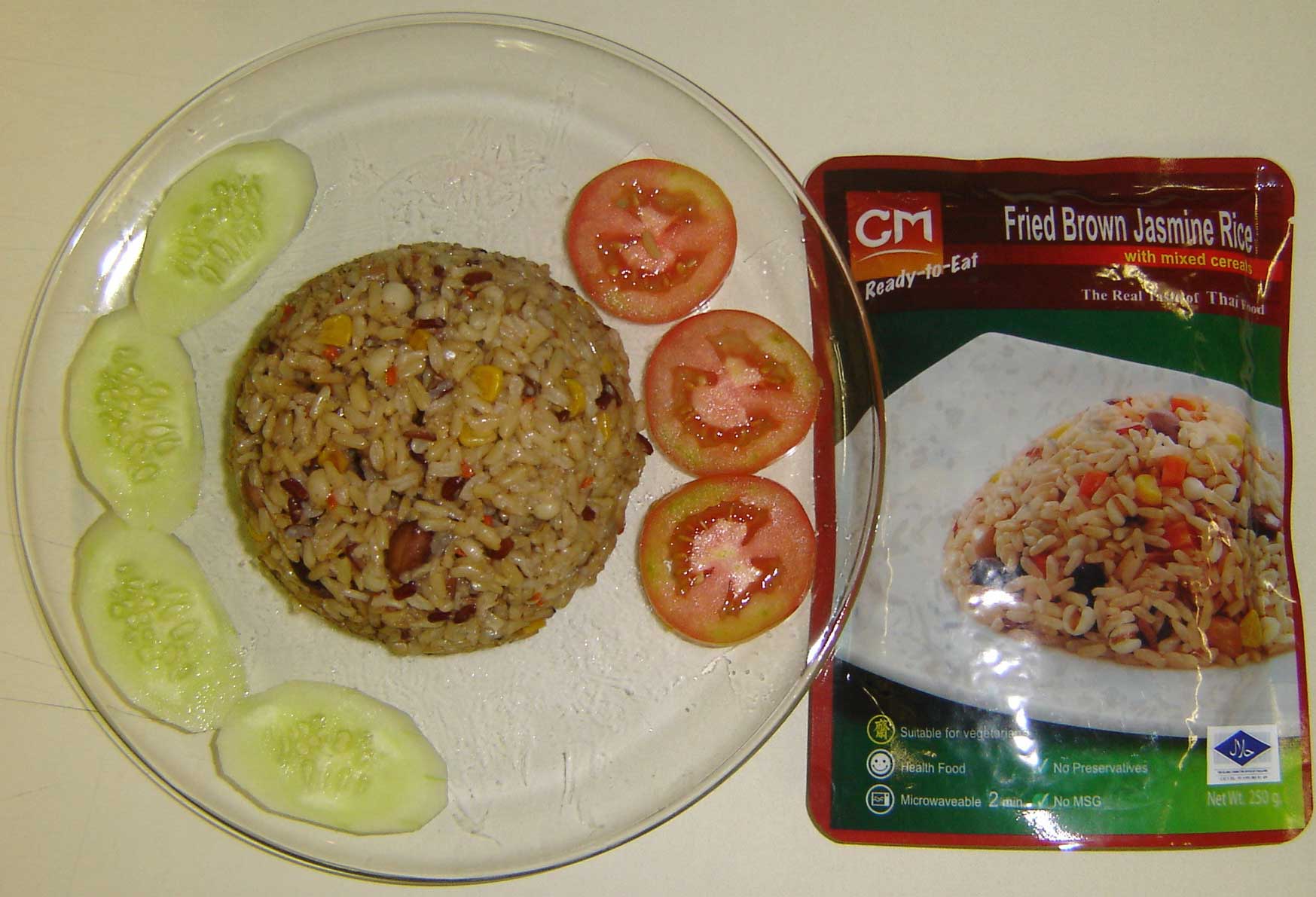 Fried Jasmine Brown Rice (Ready to eat)