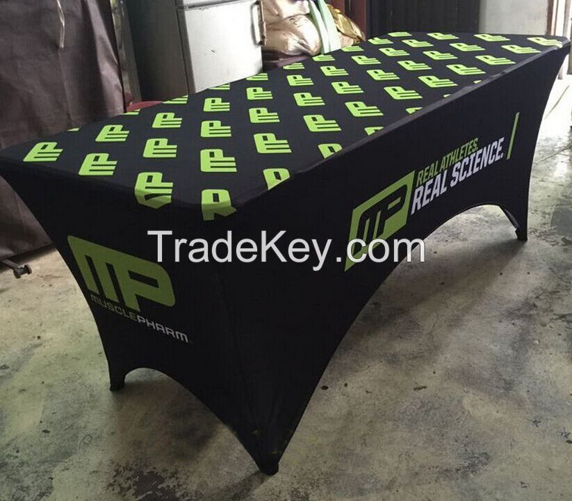 Promotional spandex table cover printed high resolution