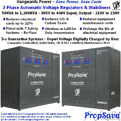 energy saver for industry -PropSava, 3 Phase Power Optimisation System