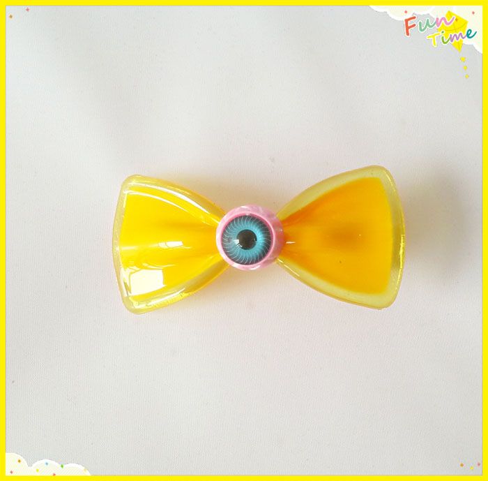 Acrylic Bowknot Hairpin Side-knotted Hair clip Headband Hair Accessories Big Eyes Hair Pins