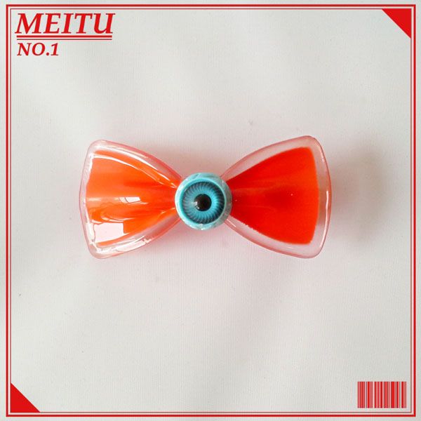 Acrylic Bowknot Hairpin Side-knotted Hair clip Headband Hair Accessories Big Eyes Hair Pins